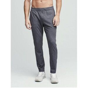 Fourlaps Men's Equip Pants Active Athletic Fit Stretch Knit Dark Gray Sz MEDIUM